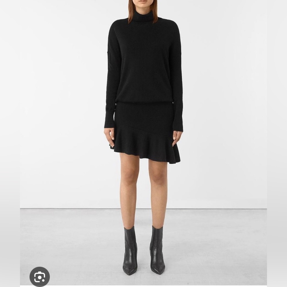 All Saints Black Sweater Dress size L